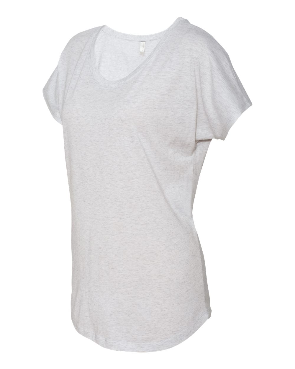 Heather White Women’s Triblend Dolman T-Shirt - 6760