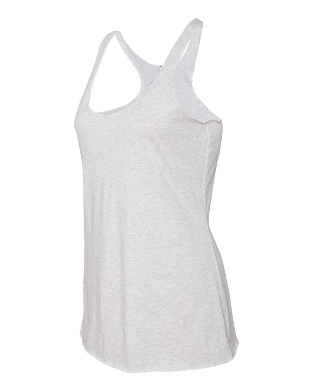 Heather White Women’s Triblend Racerback Tank - 6733