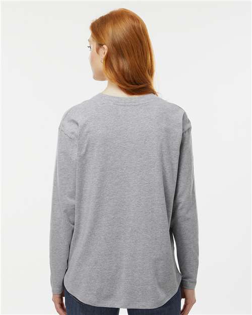 Heather Women&#39;s Fine Jersey Long Sleeve Tee - 3508