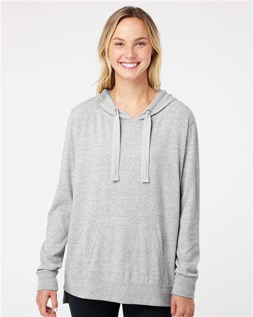 Heather Women&#39;s Sueded Jersey Hooded Sweatshirt - W21404