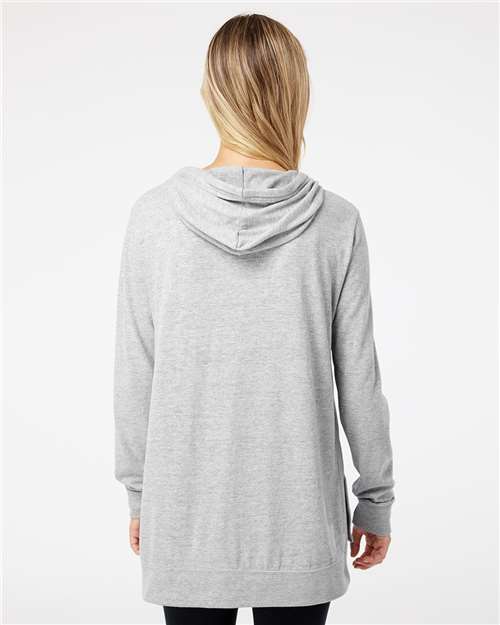 Heather Women&#39;s Sueded Jersey Hooded Sweatshirt - W21404