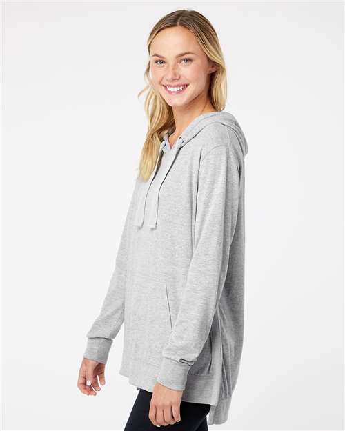 Heather Women&#39;s Sueded Jersey Hooded Sweatshirt - W21404