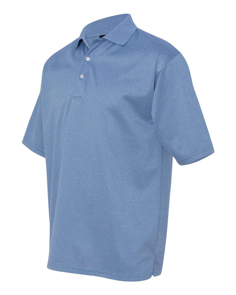 Heathered Blue Moisture Free Mesh Polo - 0469
