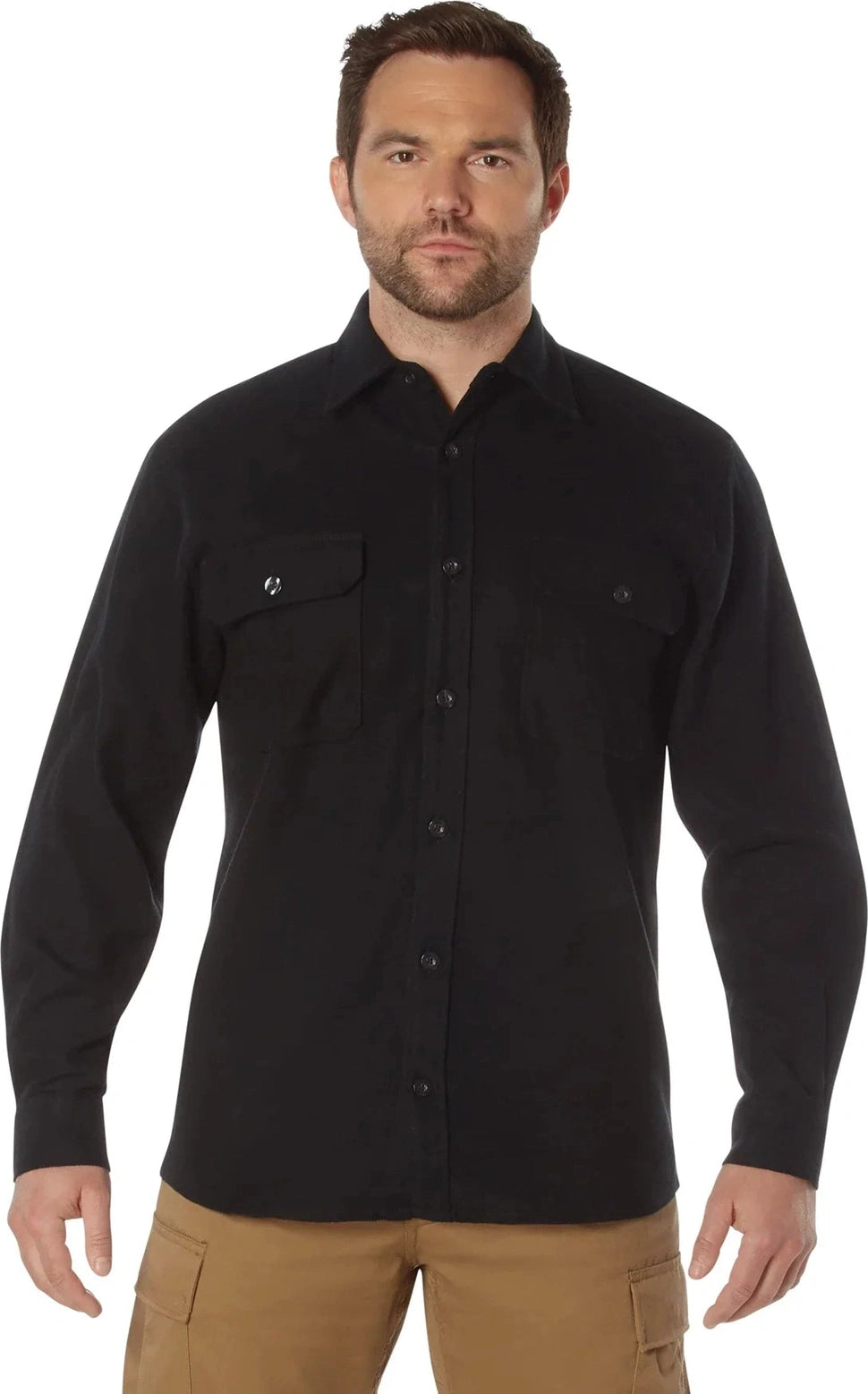 Heavy Weight Solid Flannel Shirt