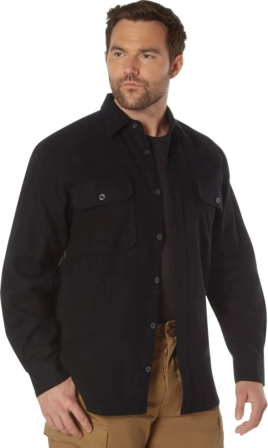 Heavy Weight Solid Flannel Shirt
