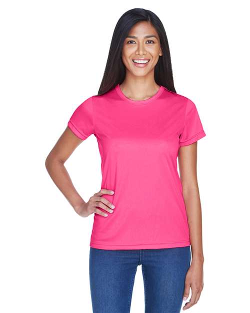 Rear View of Heliconia Women's Cool & Dry Sport Performance Interlock T-shirt - 8420L
