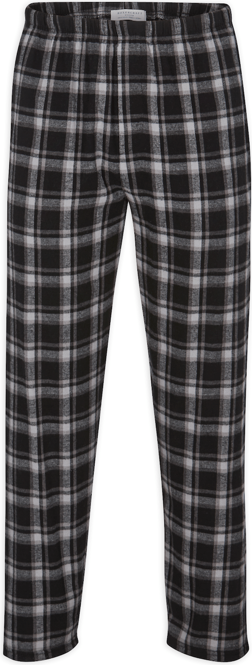 HERITAGE BLACK PLAID BOXERCRAFT MENS HARLEY FLANNEL PANT F20/F29  grouped