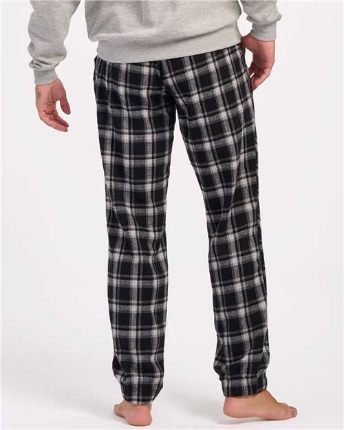 Heritage Black Plaid Flannel Joggers - BM6625