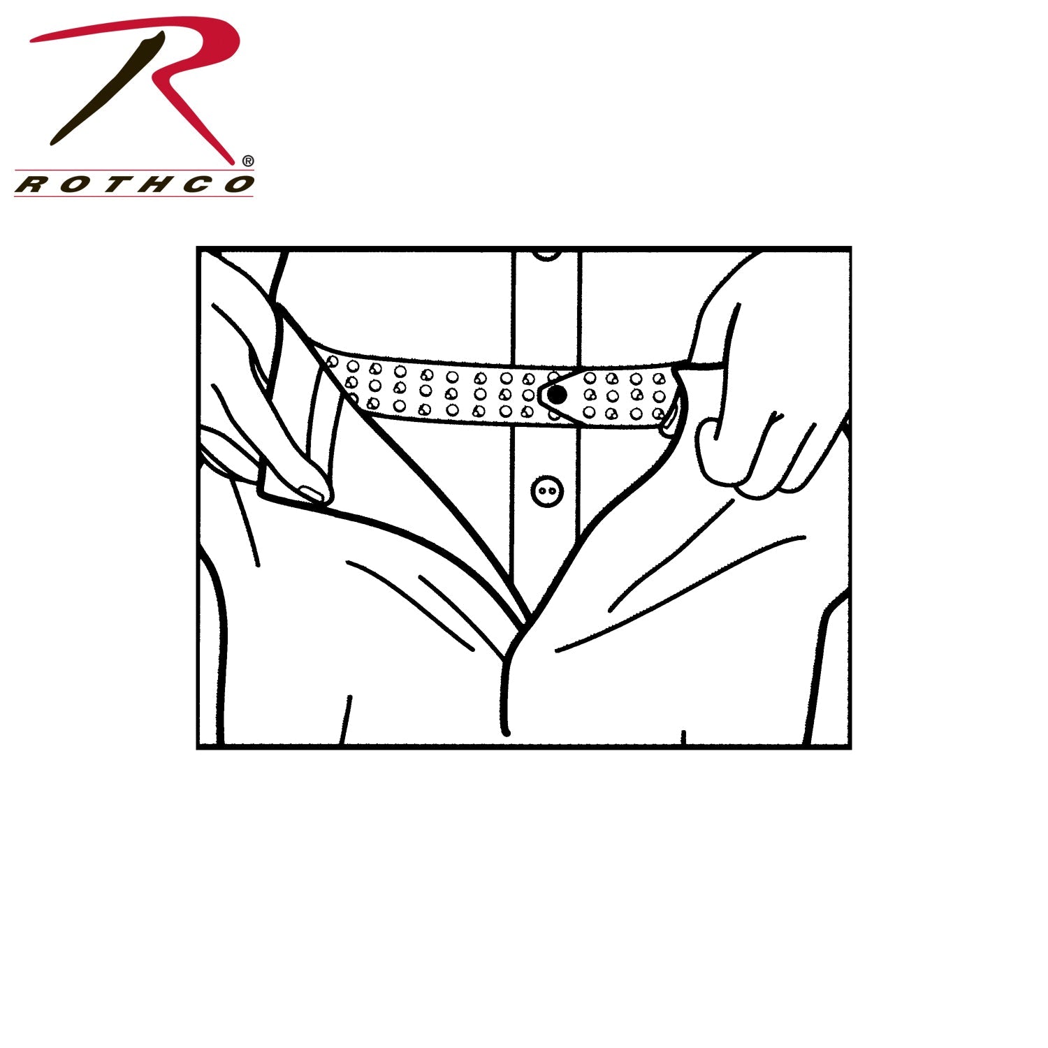 Hero’s Pride Shirt Tailor Rubber Belt - 44 Inches