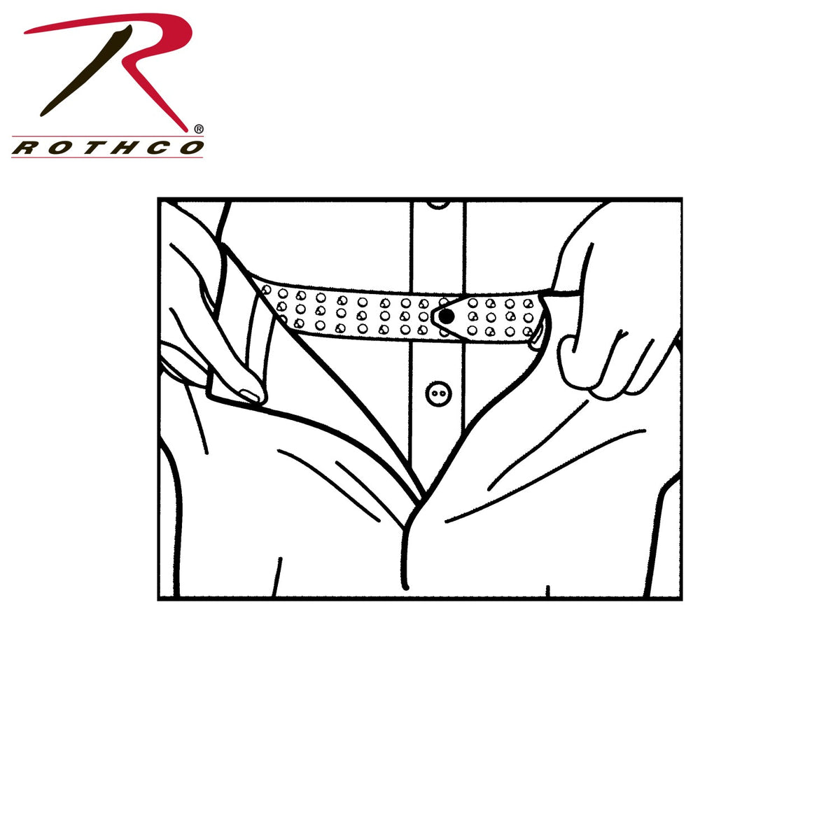 Hero’s Pride Shirt Tailor Rubber Belt - 44 Inches