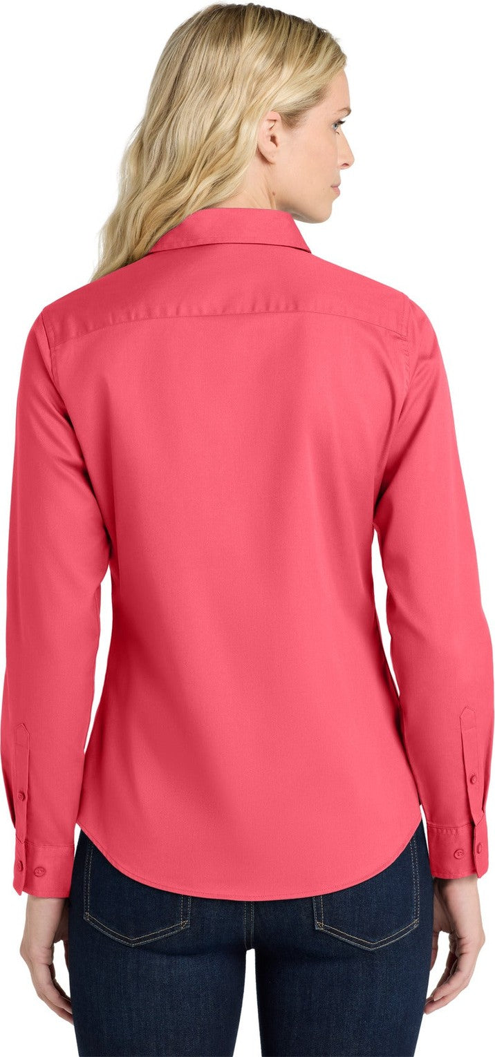 Hibiscus Port Authority Women's Long Sleeve Easy Care Shirt. L608