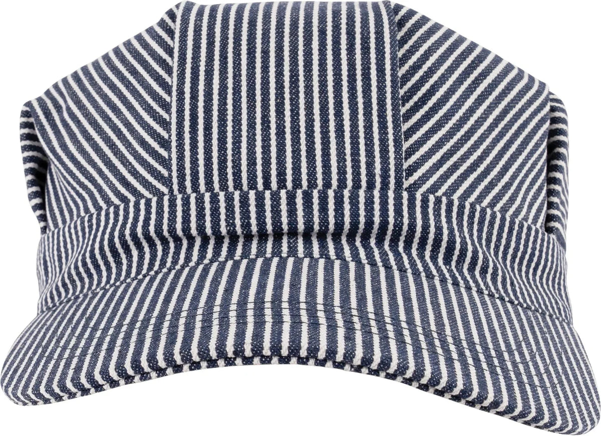 Hickory Stripe Engineer Cap