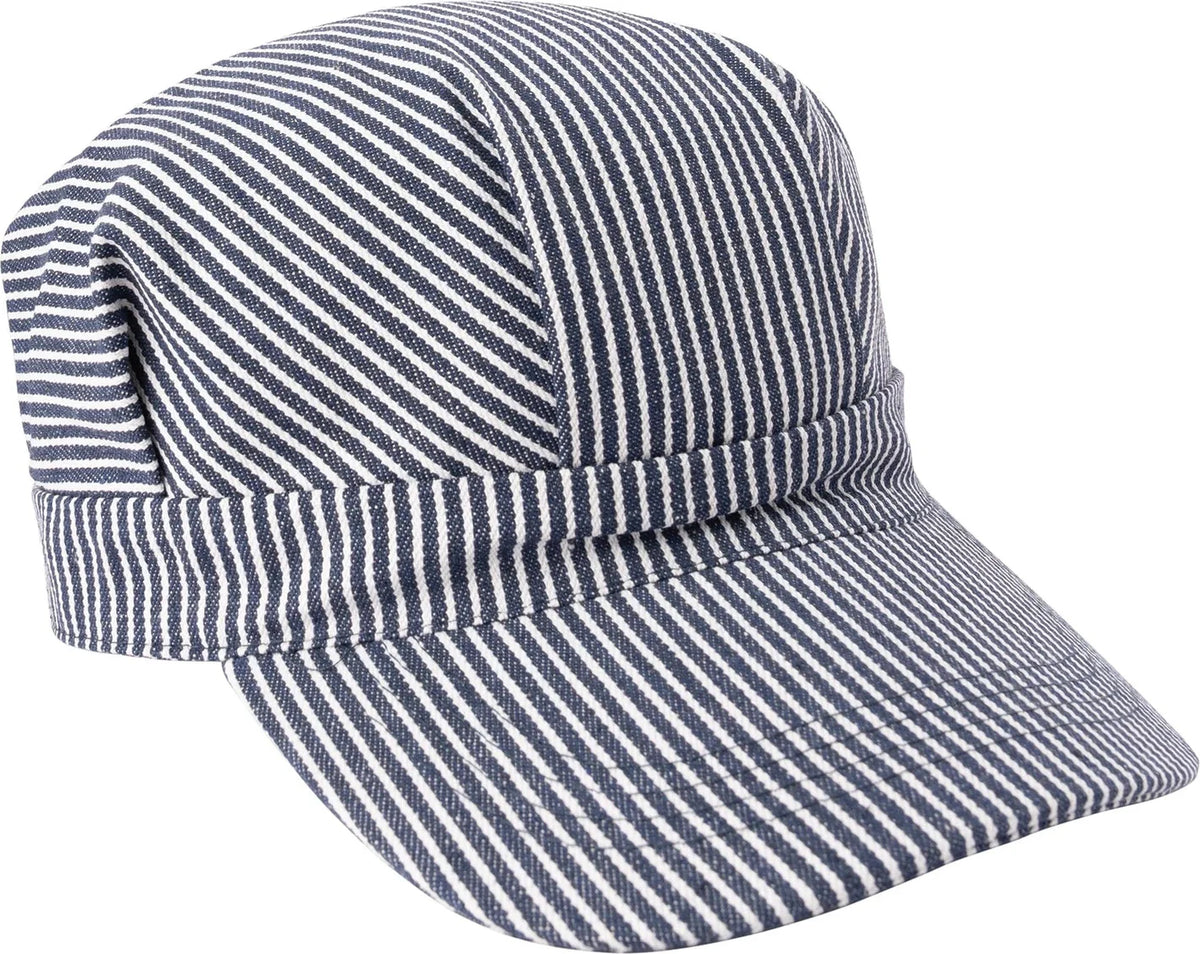 Hickory Stripe Engineer Cap
