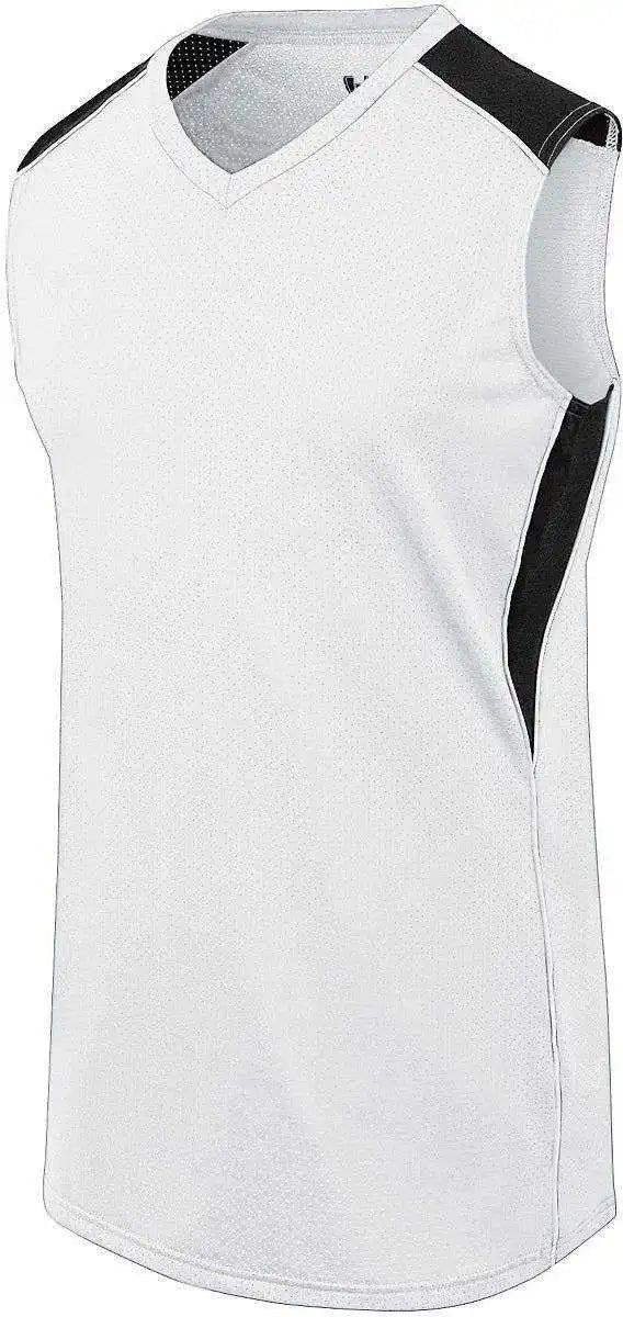 High Five 312163 Girls Dynamite Jersey - White Black