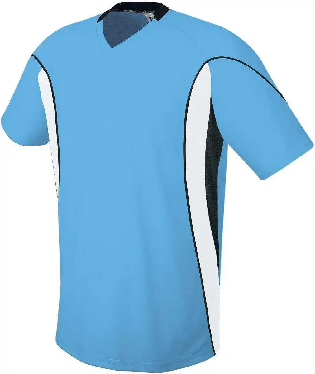 High Five 322740 Helix Soccer Jersey Adult - Columbia Blue White Black