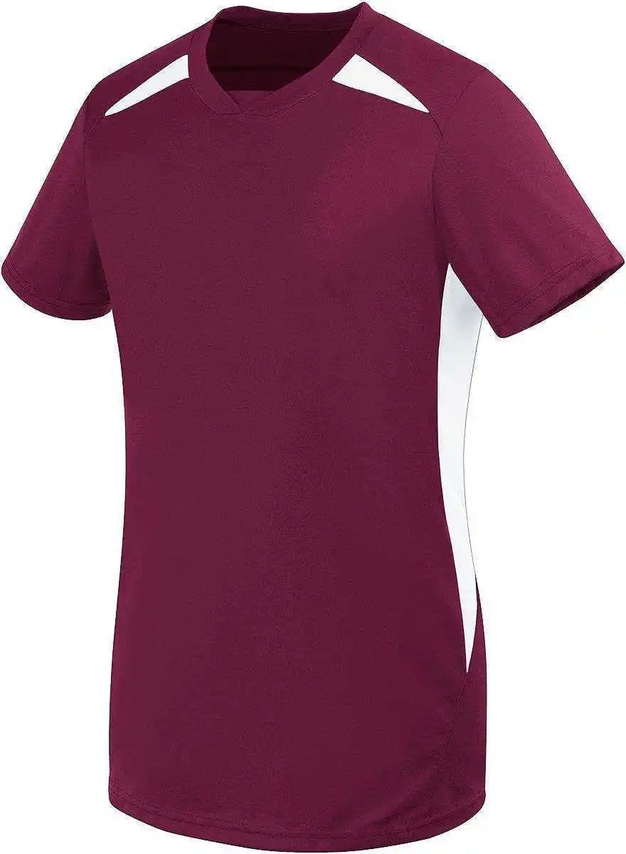 High Five 322872 Womens Hawk Jersey - Maroon White