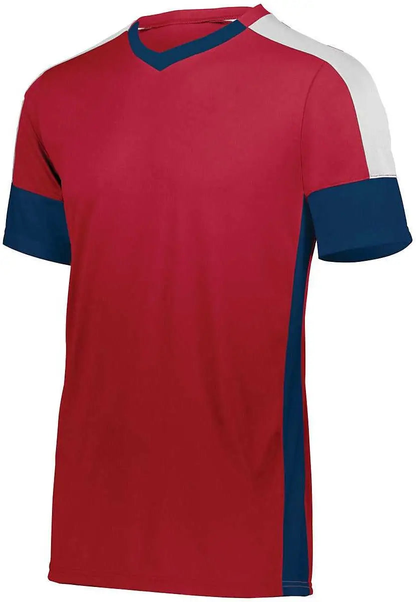 High Five 322930 Wembley Soccer Jersey - Scarlet Navy White