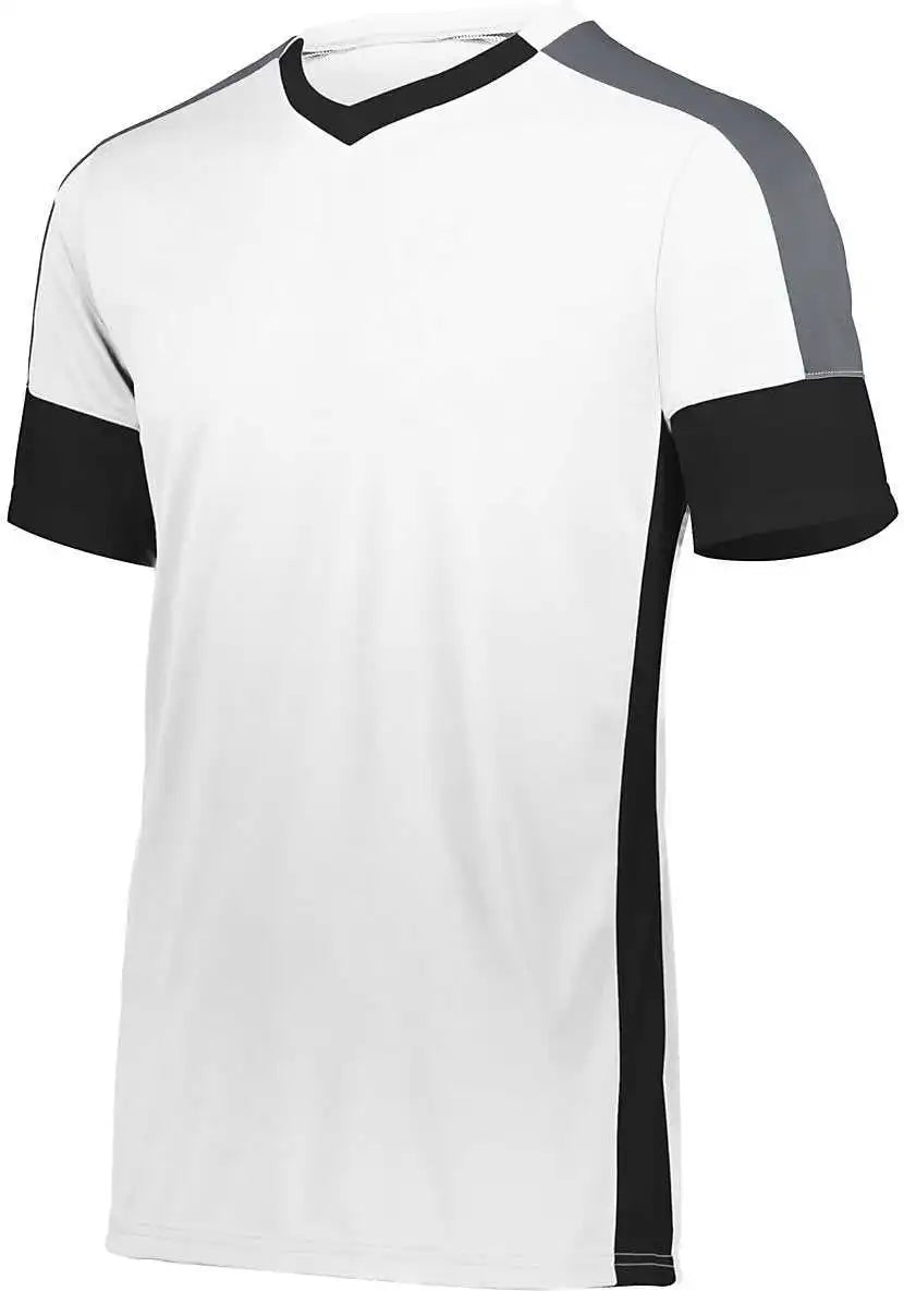High Five 322930 Wembley Soccer Jersey White Black Graphite
