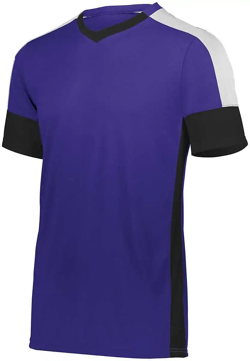 High Five 322931 Youth Wembley Soccer Jersey Purple Black White