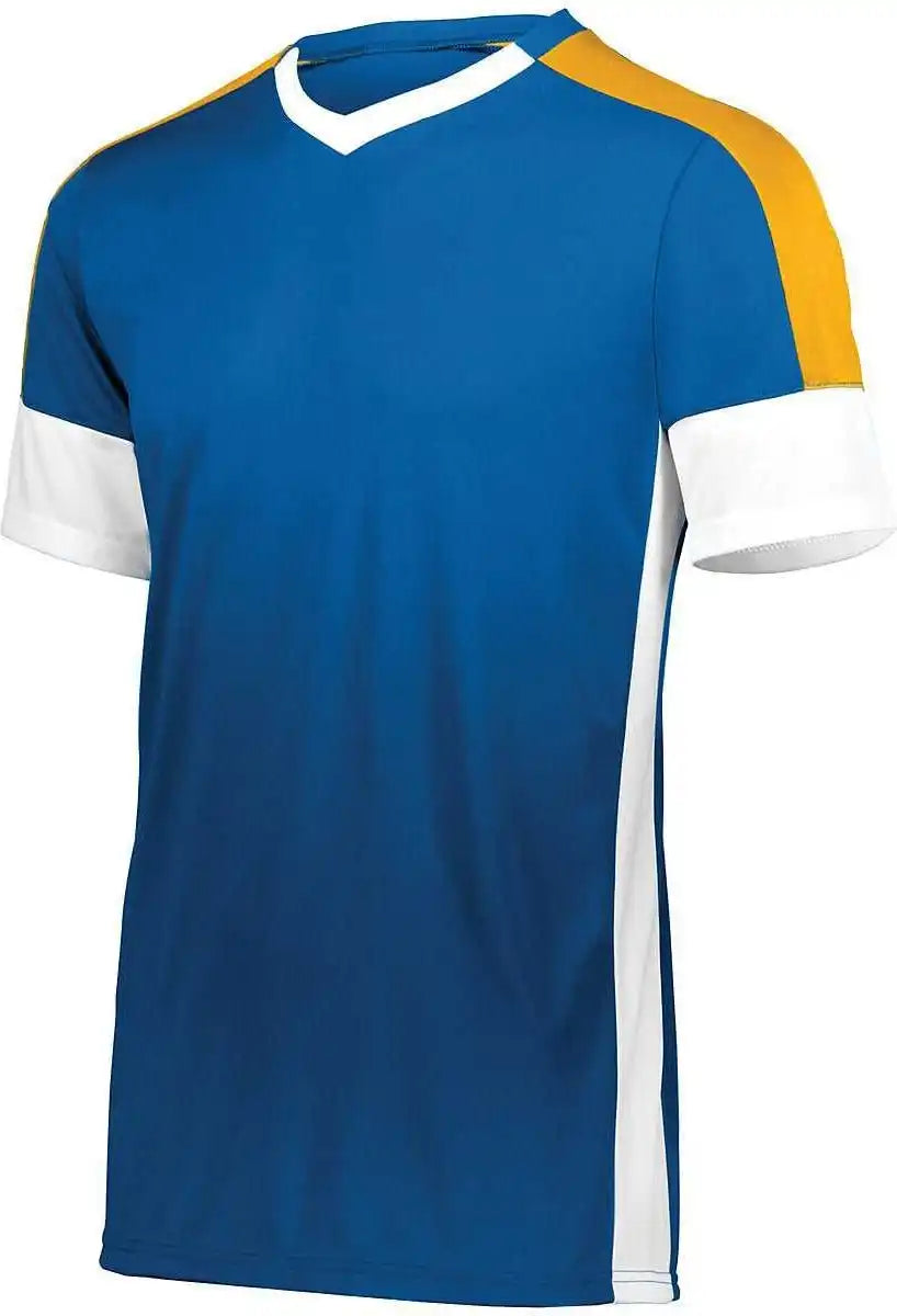 High Five 322931 Youth Wembley Soccer Jersey Royal White Athletic Gold