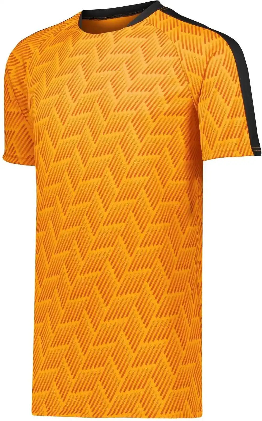 High Five 322980 Hypervolt Jersey - Athletic Gold Print Black - Adult s