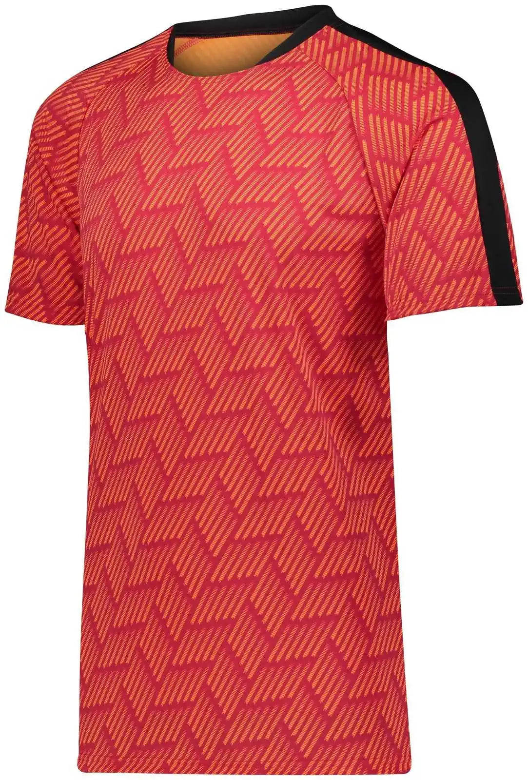 High Five 322981 Youth Hypervolt Jersey - Scarlet Print Black - Red / s