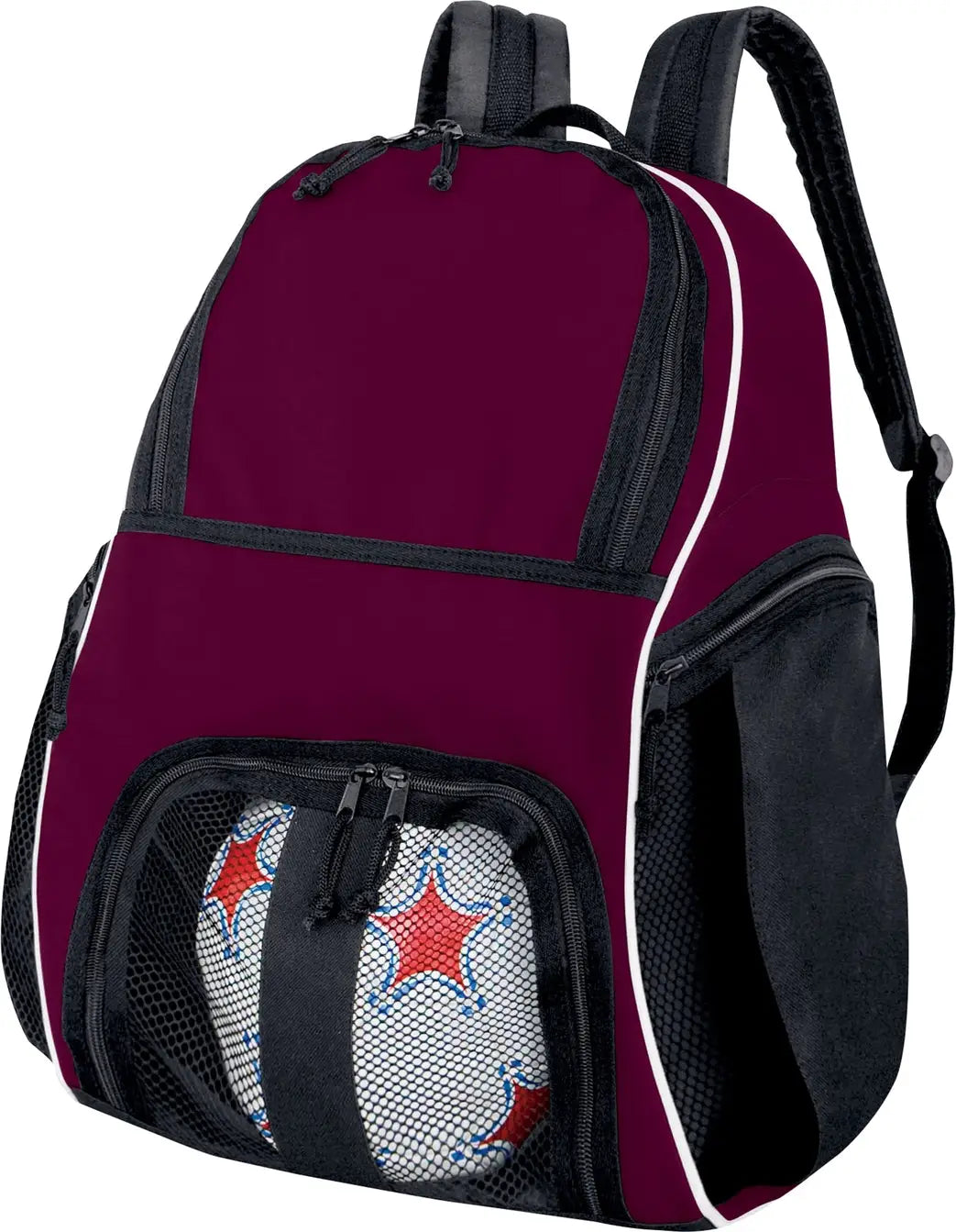 High Five 327850 Backpack - Maroon Black White