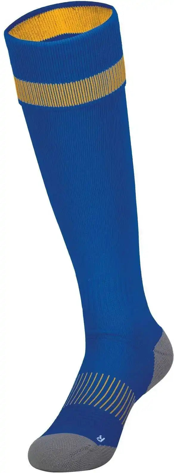 High Five 329120 Impact+ Soccer Sock - Royal Athletic Gold Graphite