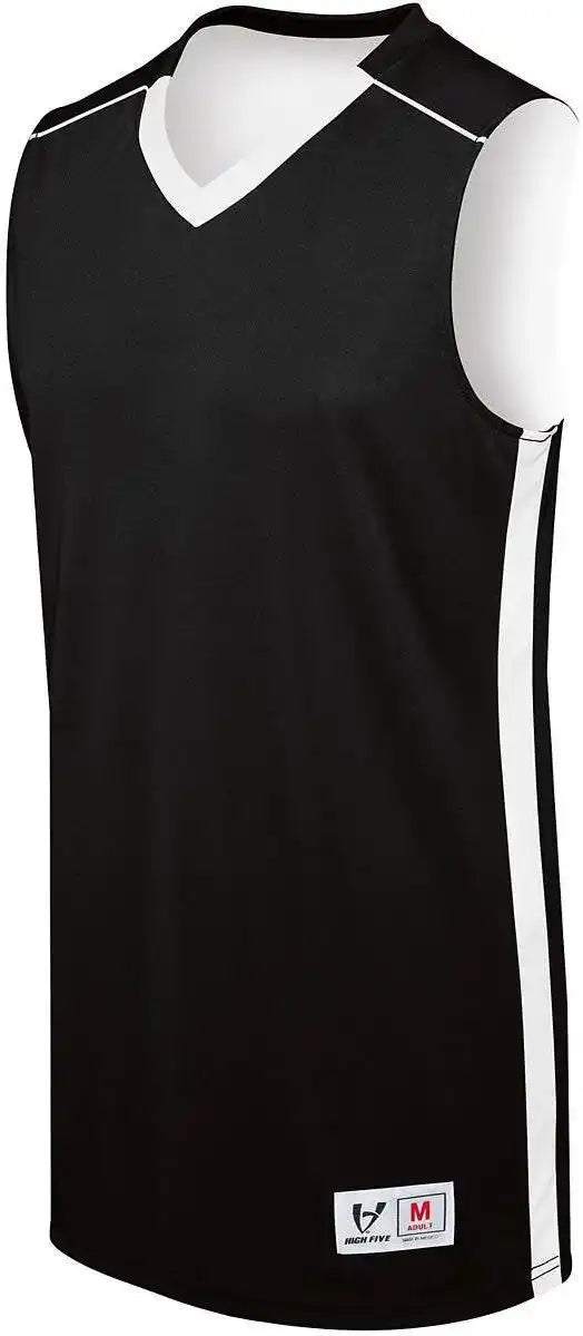 High Five 332400 Adult Reversible Competition Jersey - Black White