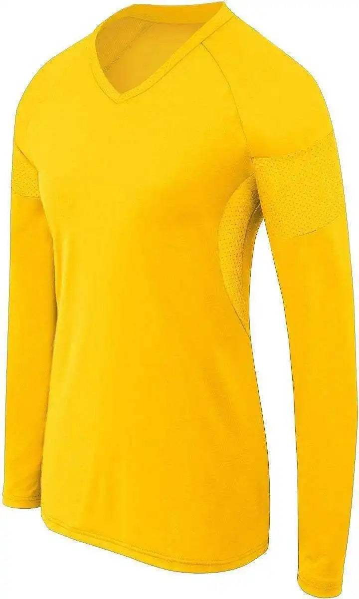 High Five 342142 Womens Long Sleeve Raptor Jersey - Athletic Gold