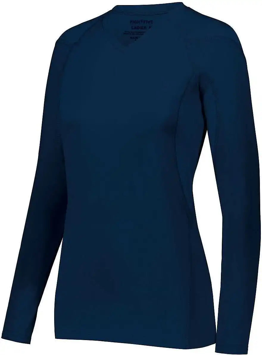 High Five 342212 Ladies Truhit Long Sleeve Jersey - Navy