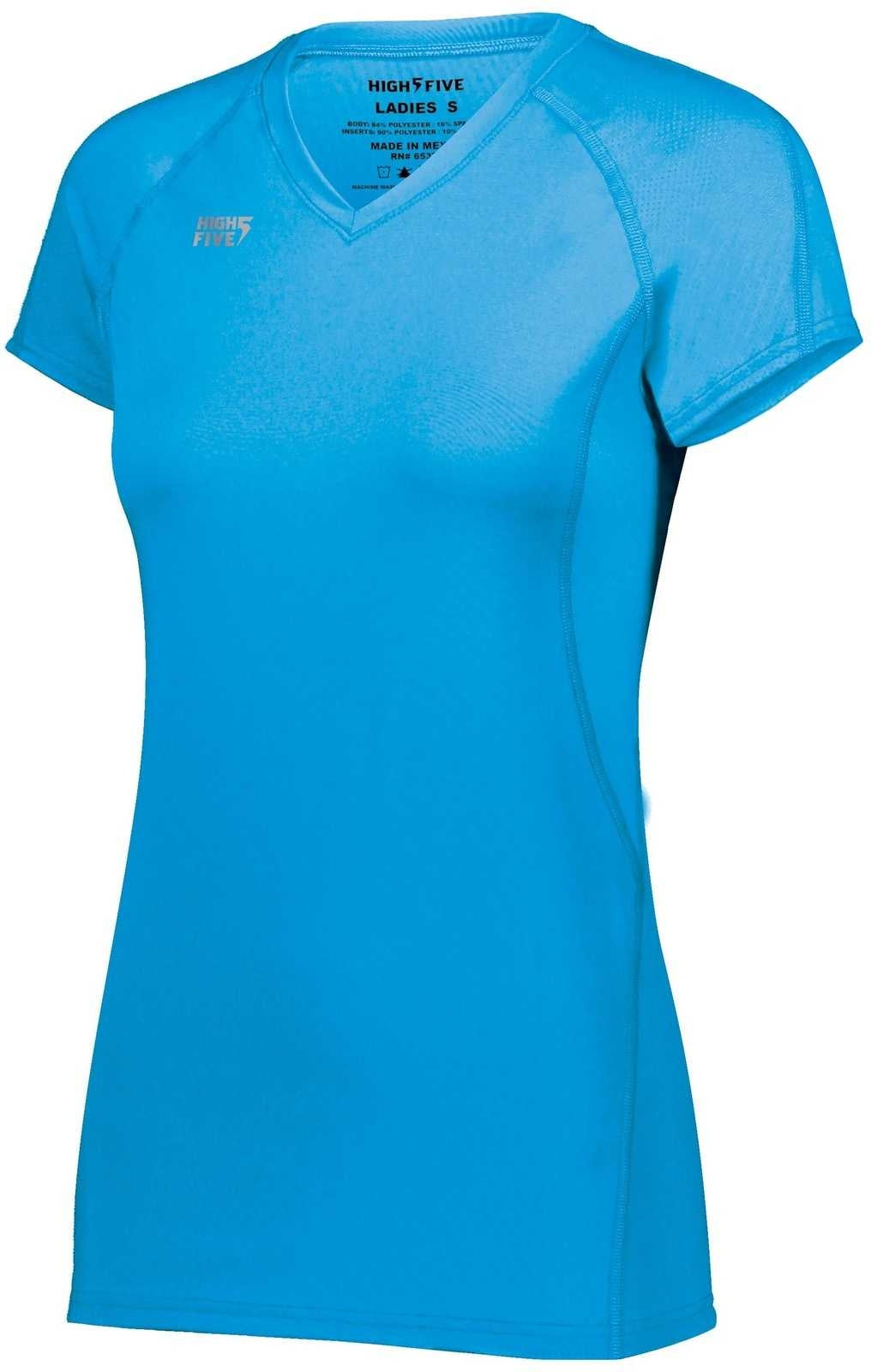 High Five 342222 Ladies Truhit Short Sleeve Jersey - Power Blue