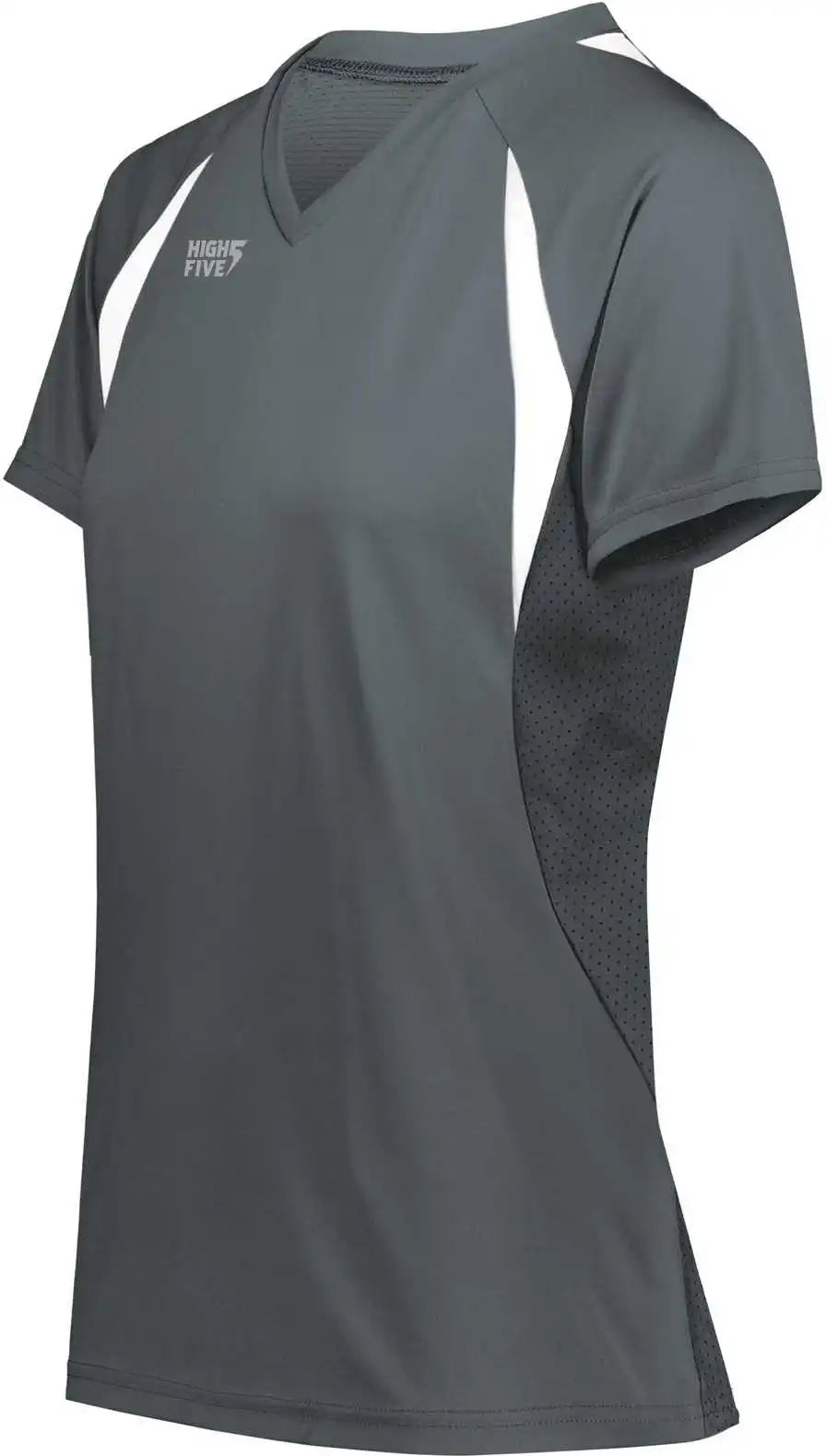 High Five 342232 Ladies Color Cross Jersey Graphite White