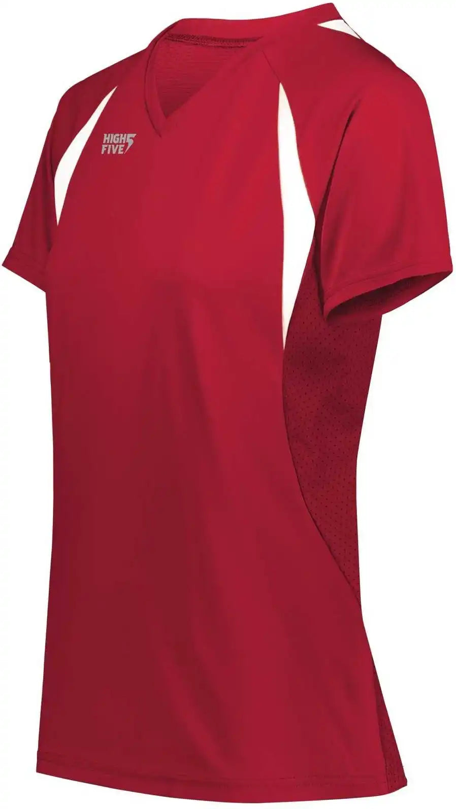 High Five 342232 Ladies Color Cross Jersey - Scarlet White