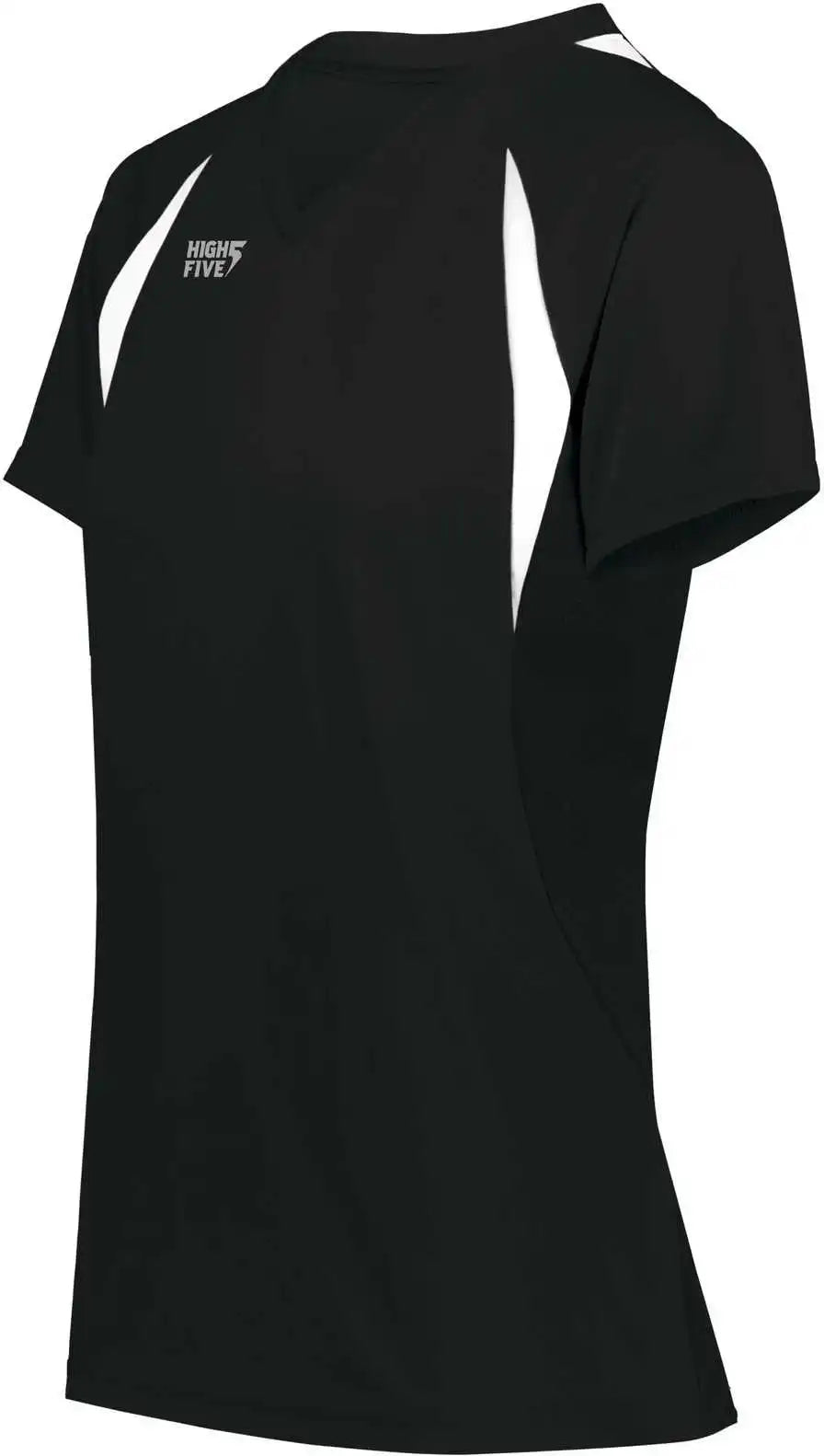 High Five 342233 Girls Color Cross Jersey - Black White - s