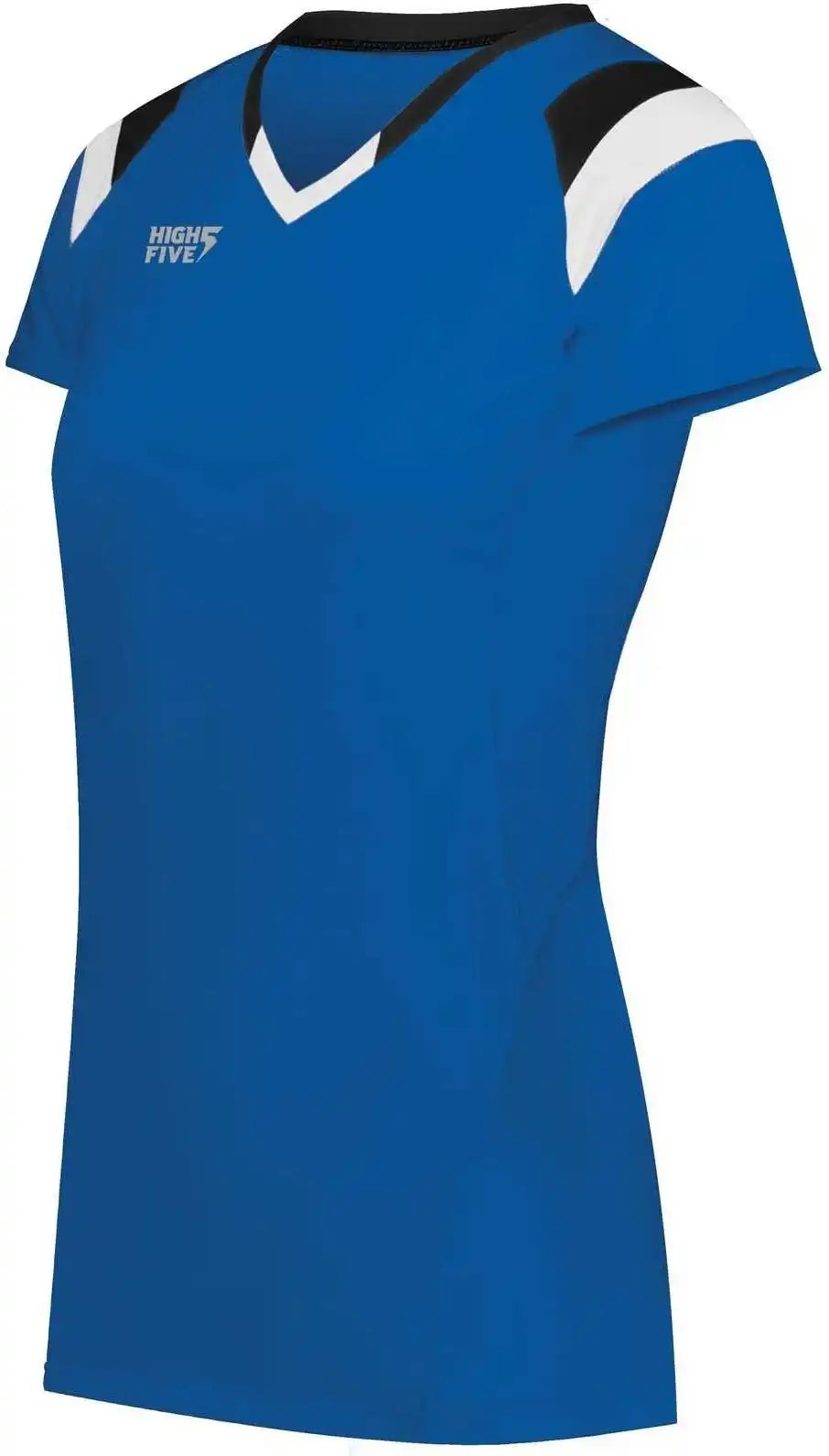 High Five 342252 Ladies Truhit Tri Short Sleeve Jersey - Royal Black White