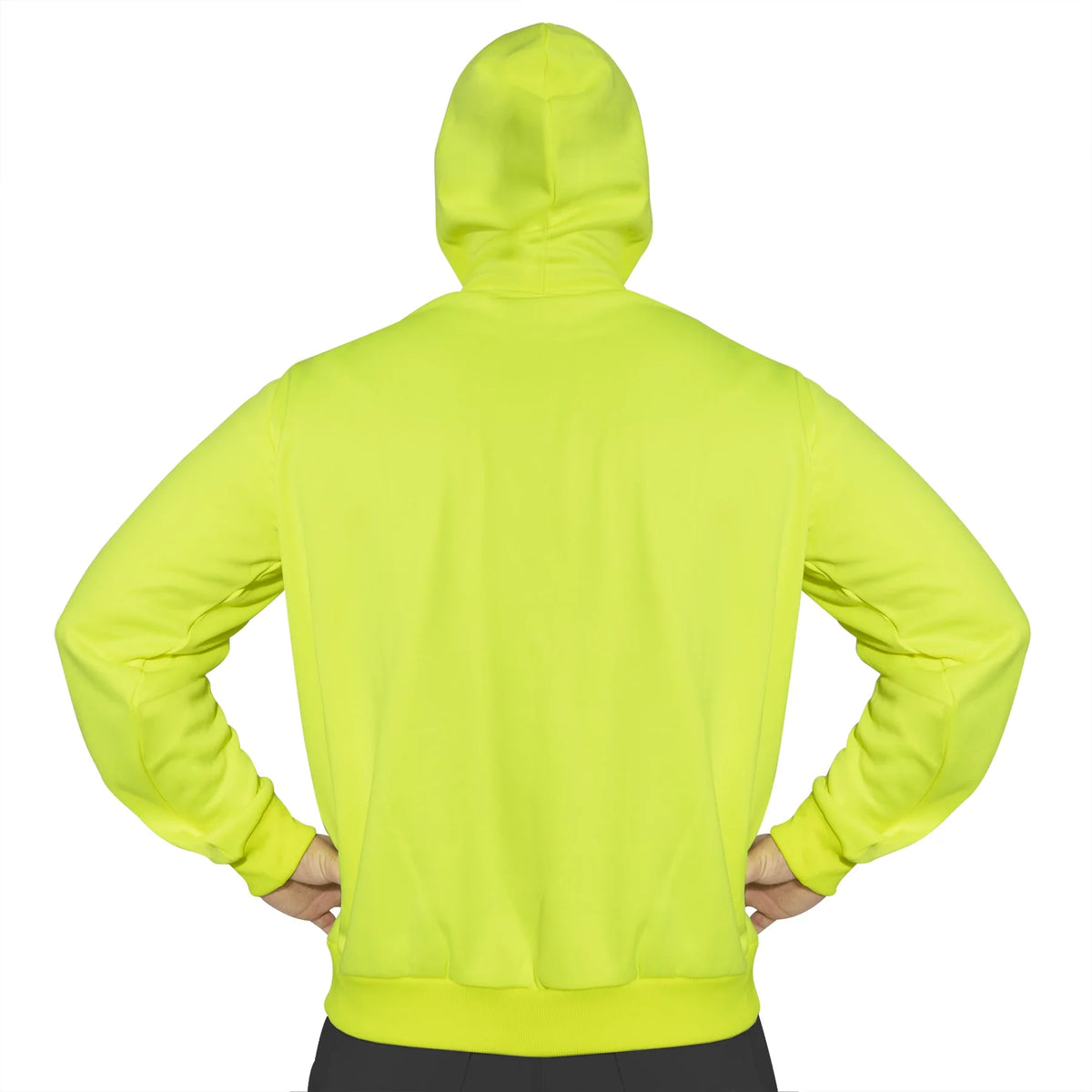 High-vis Performance Hooded Sweatshirt - Safety Green