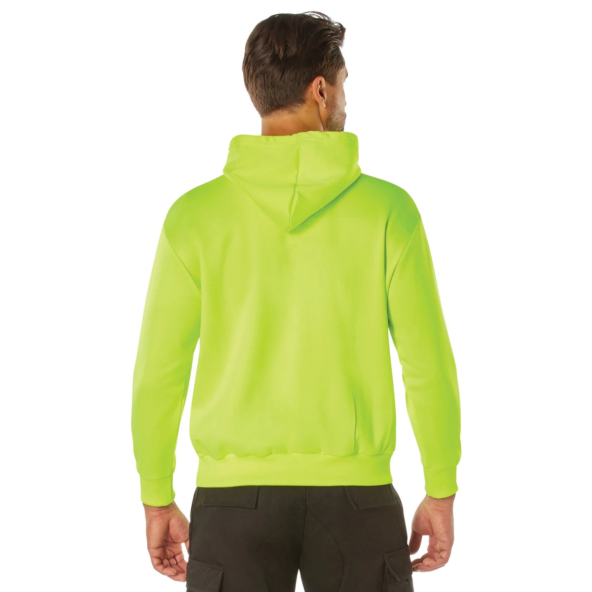 High-vis Performance Hooded Sweatshirt - Safety Green