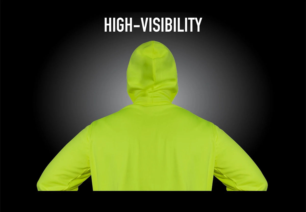 High-vis Performance Hooded Sweatshirt - Safety Green