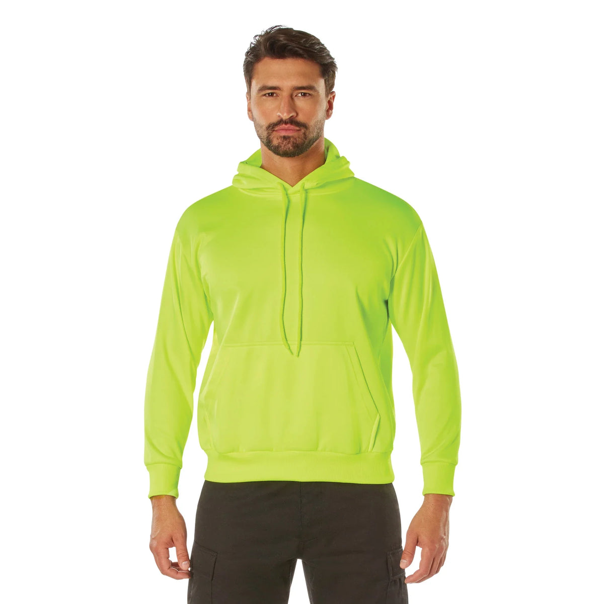 High-vis Performance Hooded Sweatshirt - Safety Green - s