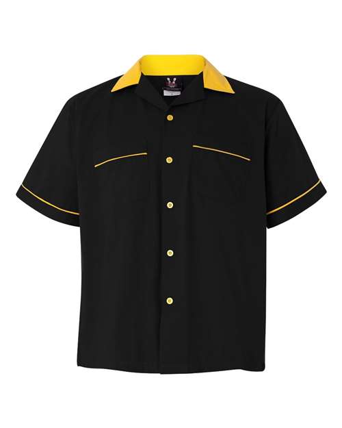 Hilton Hp2244 Gm Legend Bowling Shirt - Black Gold