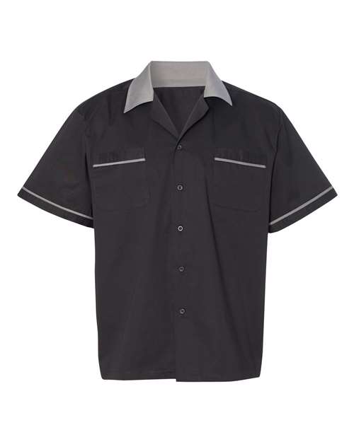 Hilton Hp2244 Gm Legend Bowling Shirt - Black Steel