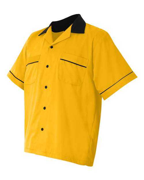 Hilton Hp2244 Gm Legend Bowling Shirt - Gold Black