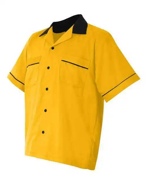 Hilton Hp2244 Gm Legend Bowling Shirt - Gold Black