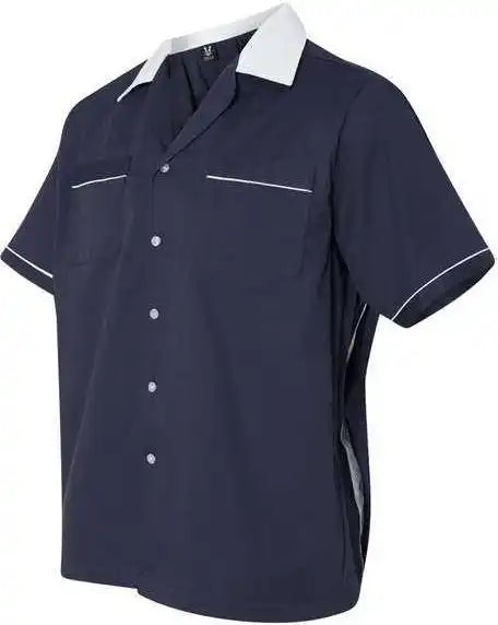 Hilton Hp2244 Gm Legend Bowling Shirt - Navy White