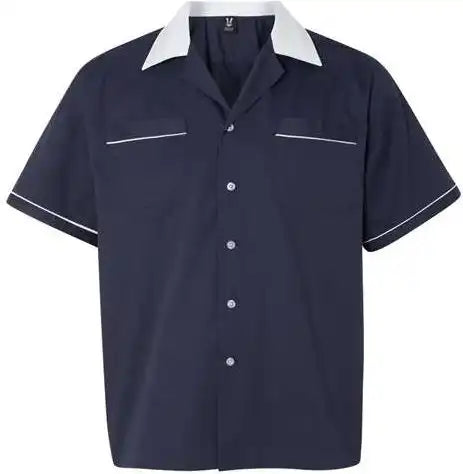 Hilton Hp2244 Gm Legend Bowling Shirt - Navy White