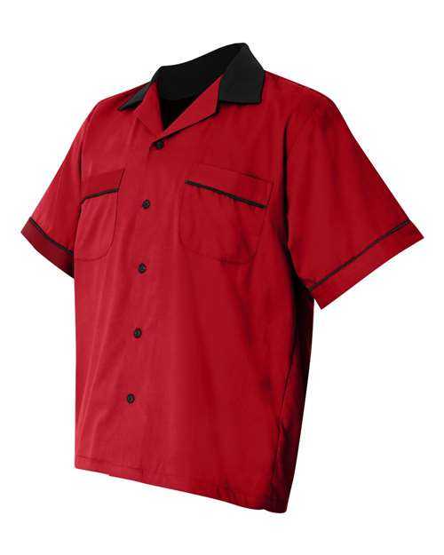 Hilton Hp2244 Gm Legend Bowling Shirt - Red Black