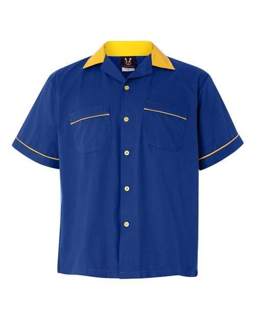 Hilton Hp2244 Gm Legend Bowling Shirt - Royal Gold