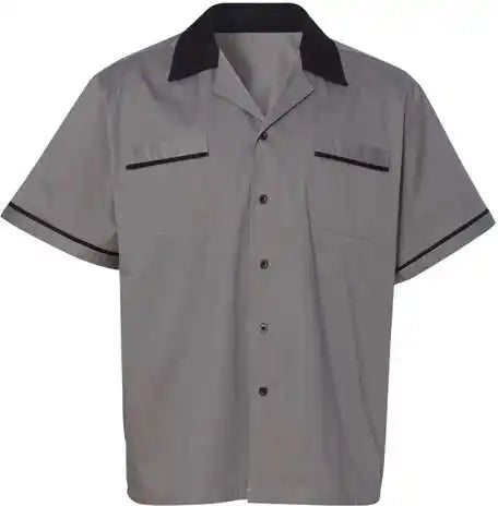 Hilton Hp2244 Gm Legend Bowling Shirt - Steel Black