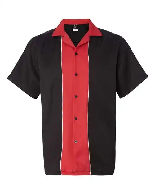Hilton Hp2246 Quest Bowling Shirt - Black Red